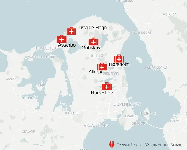 TBE smittetilfælde, TBE vaccine nordsjælland, Bornholm